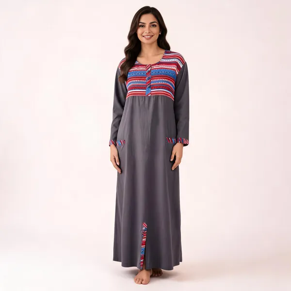 Grey_Cotton_Satin_Printed_Relaxed_Fit_Full_Length_Nighty_For_Women