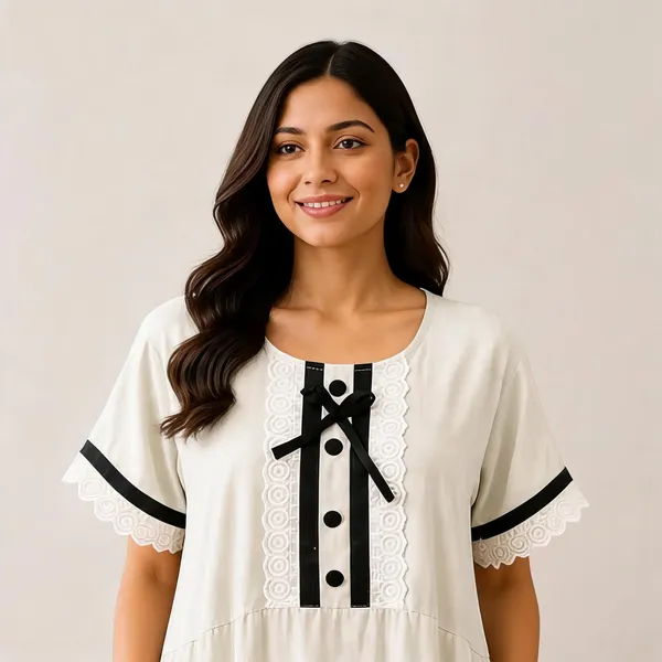 White_Cotton_Relaxed_Fit_Nighty_For_Women