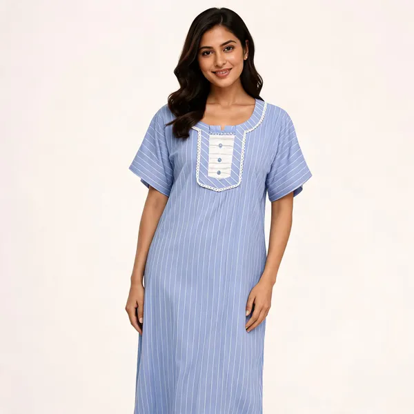 Blue_Cotton_Rayon_Striped_Relaxed_Fit_Nighty_For_Women