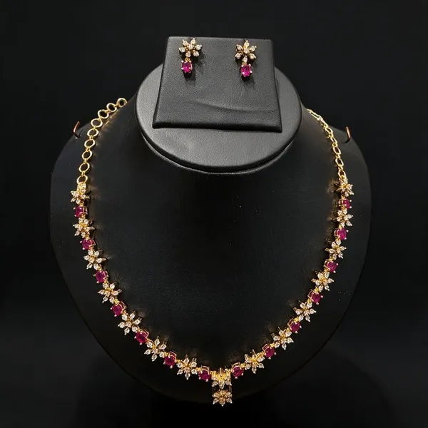 Golden_Brass_Star_Design_Ad_Ruby_Necklace_Set_For_Women