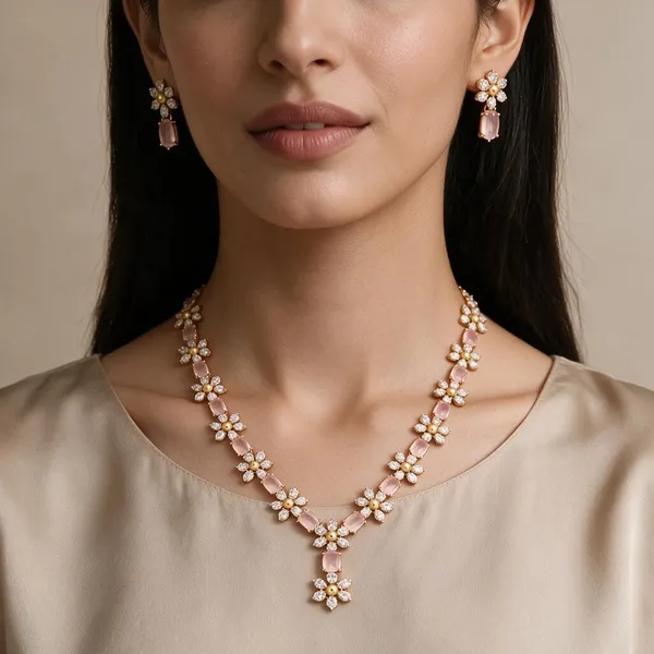 Golden_Brass_Ad_Stone_Star_Necklace_Set_For_Women