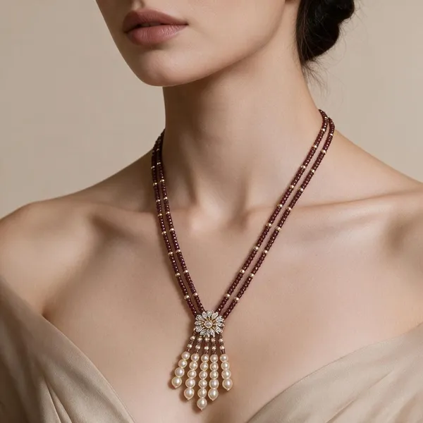Dark_Purple_Ad_Beads_Brass_Necklace_For_Women