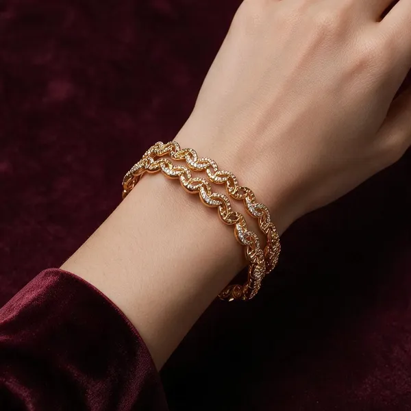 Golden_Brass_Cz_Stone_Festive_Bangles_For_Women