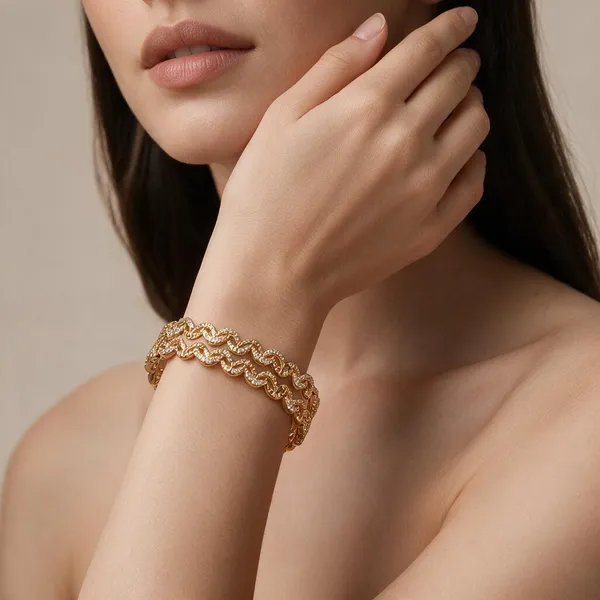 Golden_Brass_Cz_Stone_Festive_Bangles_For_Women
