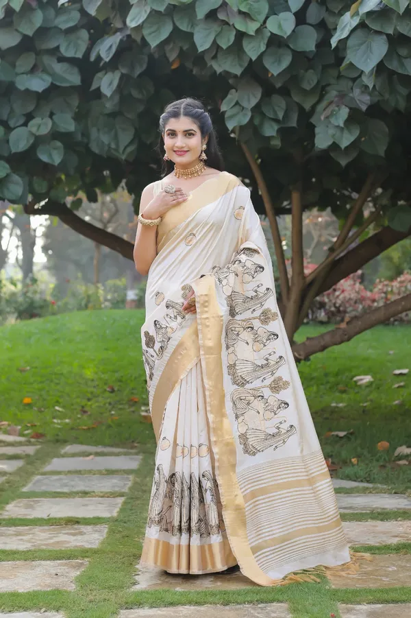 Off_White_Assam_Silk_Embroidered_Saree_For_Women