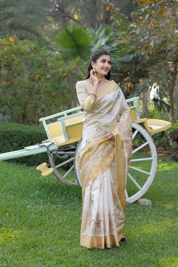 Off_White_Assam_Silk_Woven_Animal_Motif_Saree_For_Women