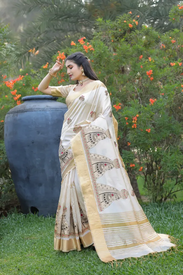 Off_White_Assam_Silk_Traditional_Woven_Motif_Saree_For_Women