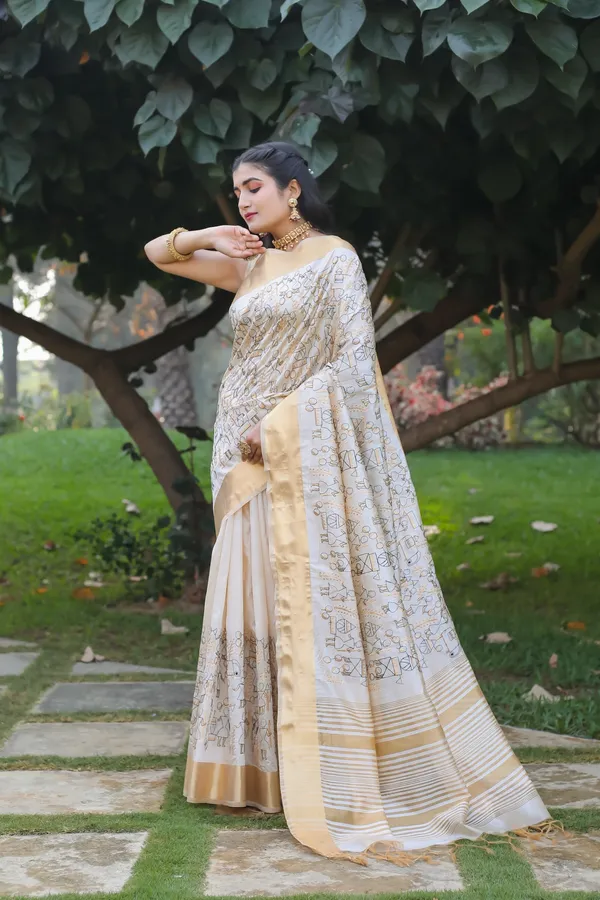 Off_White_Assam_Silk_Tribal_Woven_Design_Saree_For_Women