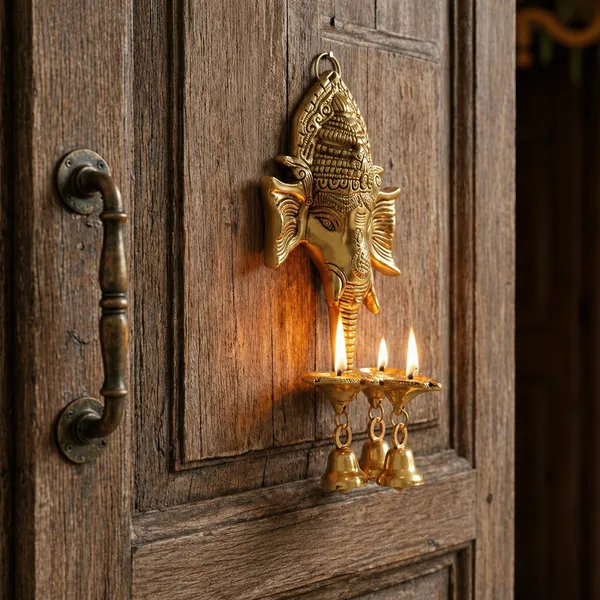 Metal_Traditional_Ganesha_Three_Diya_Wall_Hanging_Lamp