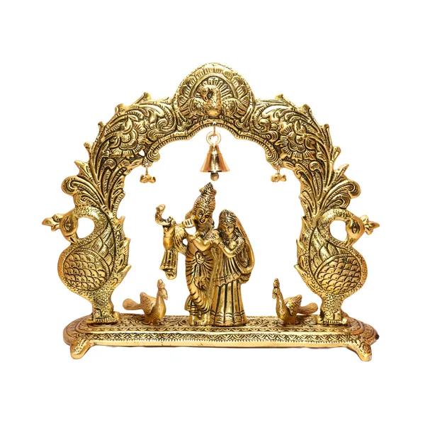 Gold-Toned_Traditional_Radha_Krishna_Decorative_Idol
