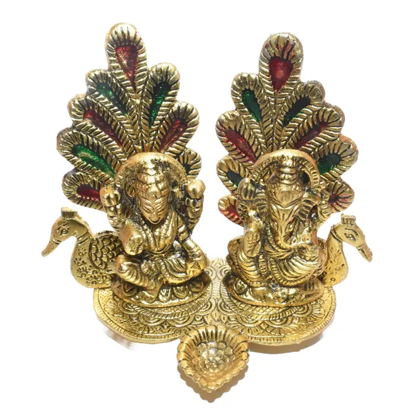 Gold-Tone_Lakshmi_Ganesha_Peacock_Religious_Idol