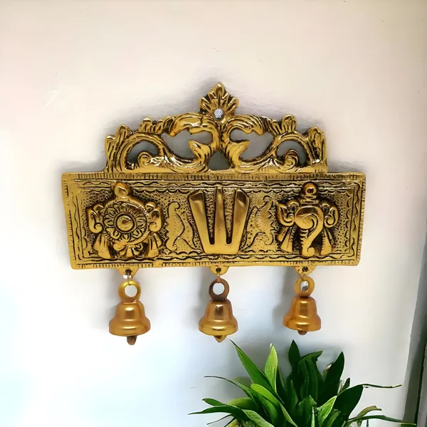 Aluminium_Traditional_Vishnu_Chakra_Wall_Hanging_Bells