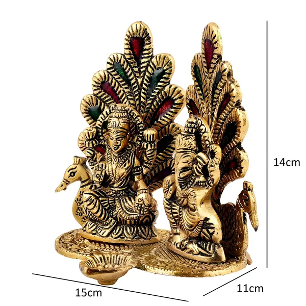 Gold-Tone_Lakshmi_Ganesha_Peacock_Religious_Idol