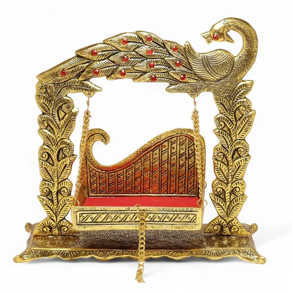 Gold_Tone_Metal_Peacock_Decorative_Swing_Showpiece