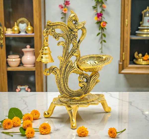 Aluminium_Traditional_Peacock_Design_Diya_Oil_Lamp
