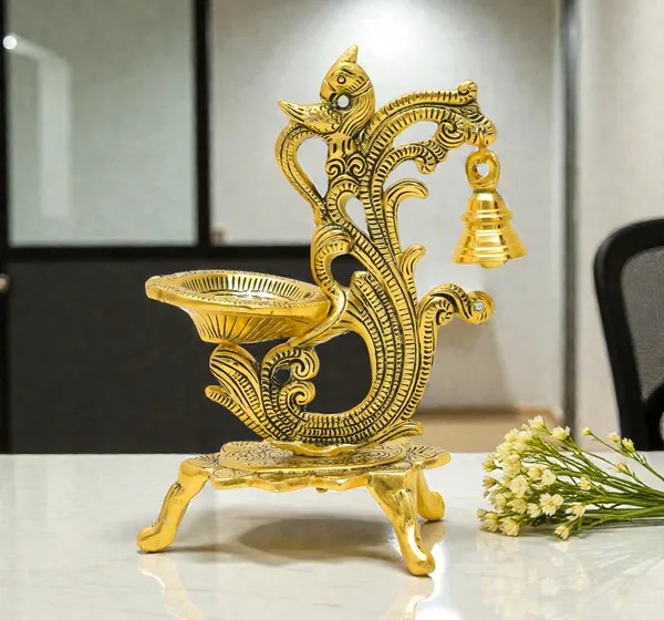Aluminium_Traditional_Peacock_Design_Diya_Oil_Lamp