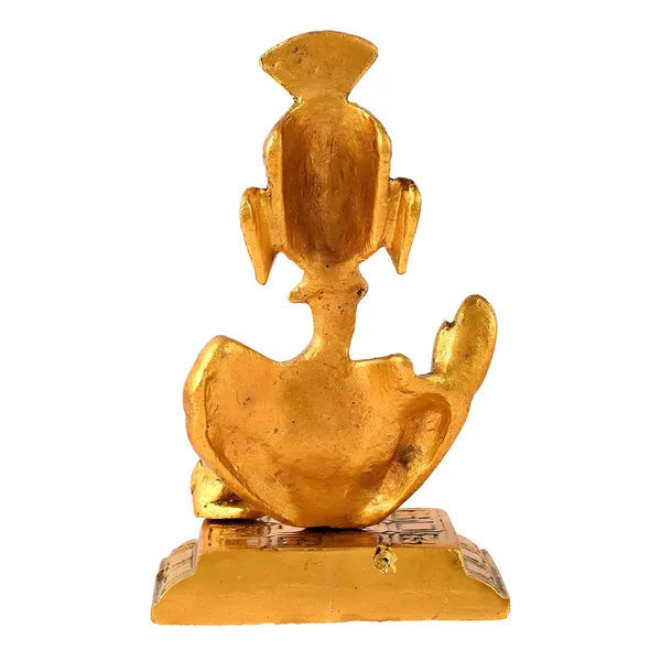 Aluminium_Traditional_Ganesha_With_Mouse_Decorative_Idol
