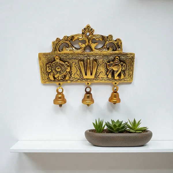 Aluminium_Traditional_Vishnu_Chakra_Wall_Hanging_Bells