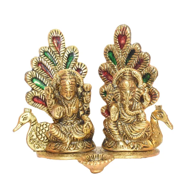 Gold-Tone_Lakshmi_Ganesha_Peacock_Religious_Idol