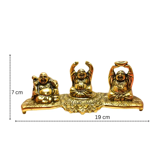 Metal_Traditional_Ornate_Laughing_Buddha_Figurine_Set
