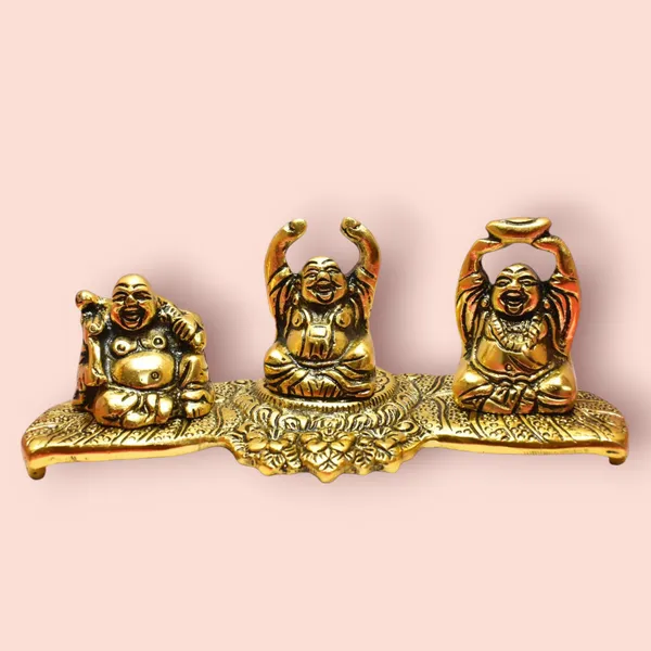 Metal_Traditional_Ornate_Laughing_Buddha_Figurine_Set