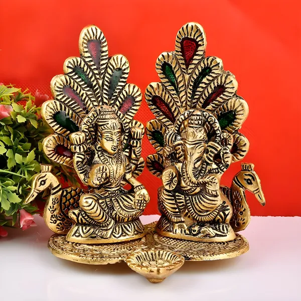 Gold-Tone_Lakshmi_Ganesha_Peacock_Religious_Idol