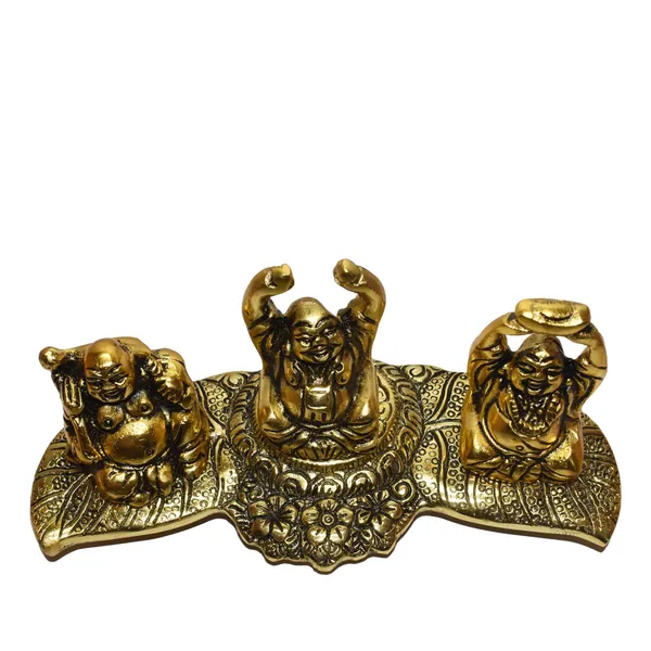 Metal_Traditional_Ornate_Laughing_Buddha_Figurine_Set