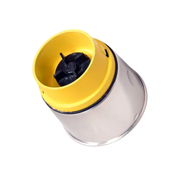 Stainless_Steel_Mixer_Grinder_Chutney_Jar_With_Yellow_Metal_Base
