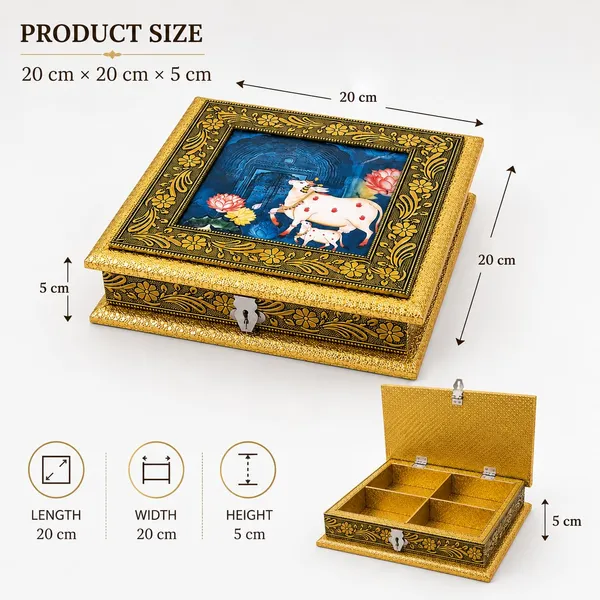 Decorative_Wooden_Dry_Fruit_with_4_Compartments_|_Handcrafted_Oxidized_Meenakari_Design