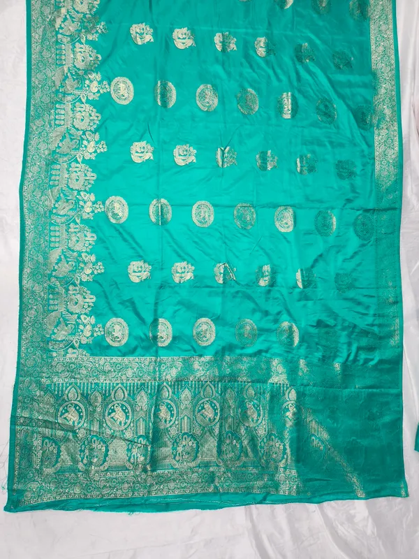 Turquoise_Woven_Traditional_Saree_for_Women