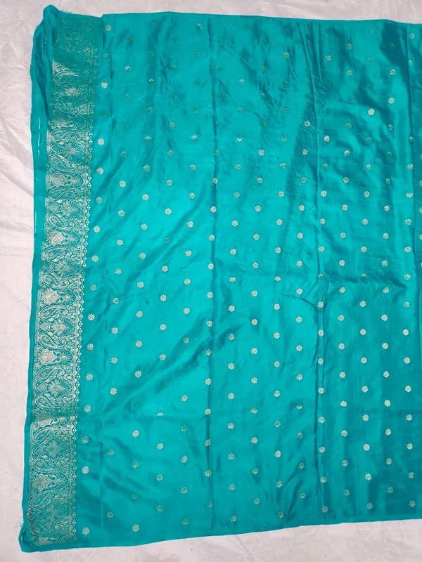 Teal_Woven_Traditional_Saree_For_Women
