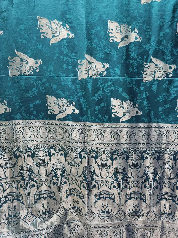 Teal_Silk_Traditional_Saree_for_Women