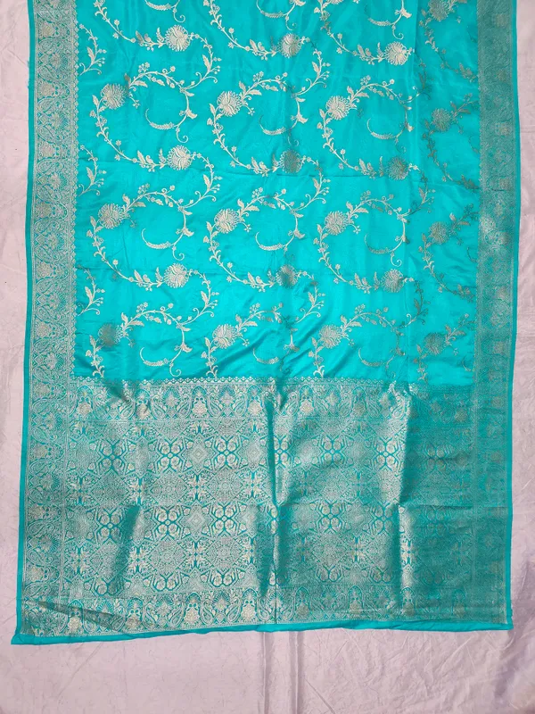 Turquoise_Silk_Banarasi_Saree_for_Women