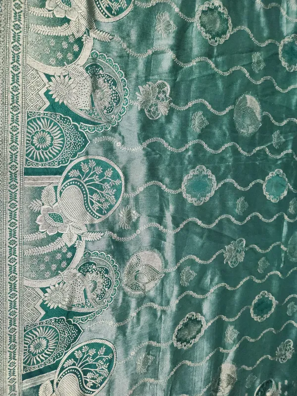 Teal_Woven_Traditional_Saree_For_Women