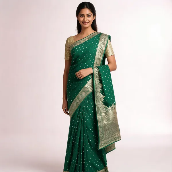 Green_Silk-Satin_Zari_Woven_Traditional_Saree_For_Women