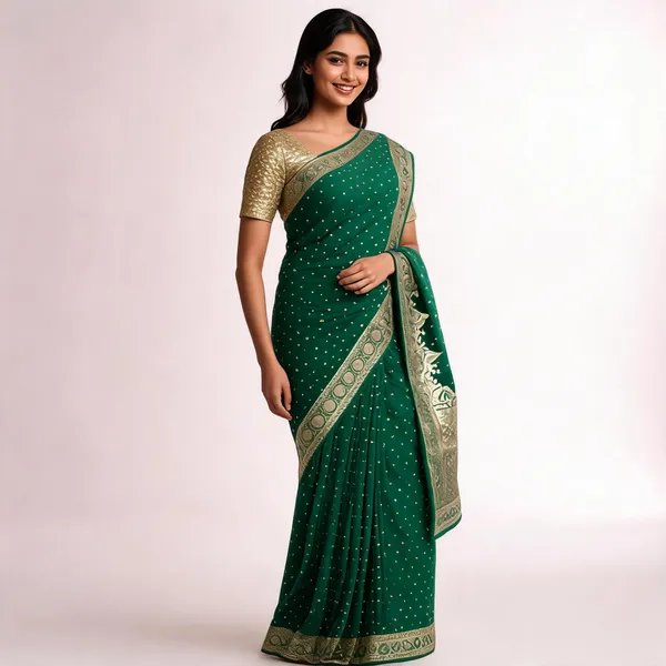 Green_Silk-Satin_Zari_Woven_Traditional_Saree_For_Women