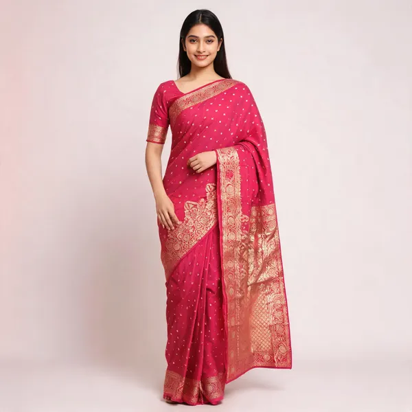 Pink_Silk-Satin_Woven_Traditional_Saree_For_Women