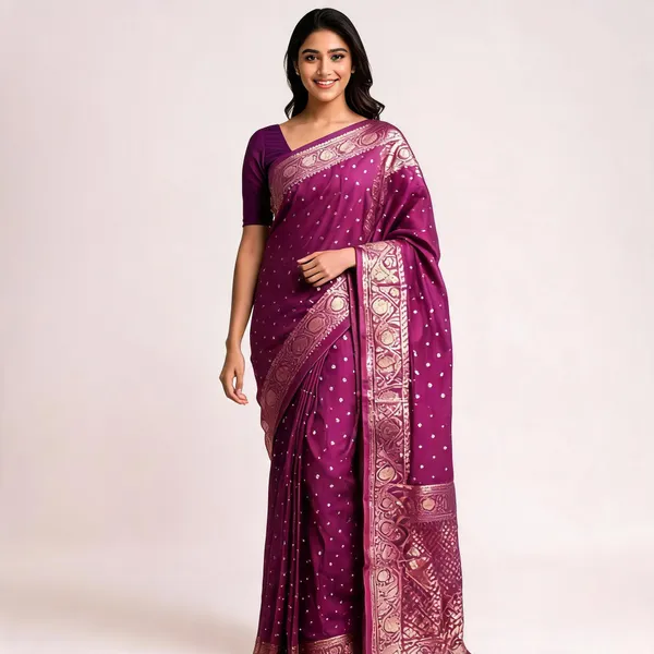 Purple_Silk-Satin_Woven_Motif_Traditional_Saree_For_Women