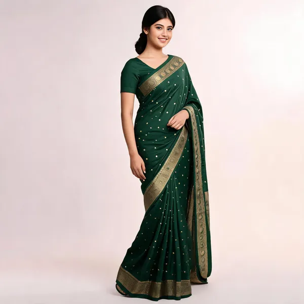 Green_Silk_Satin_Woven_Saree_For_Women