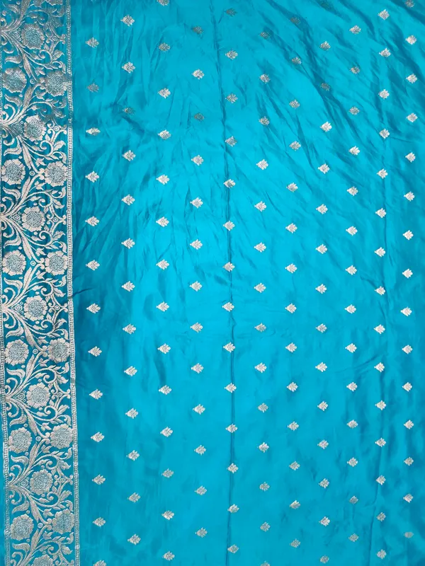 Turquoise_Silk_Zari_Woven_Saree_for_Women