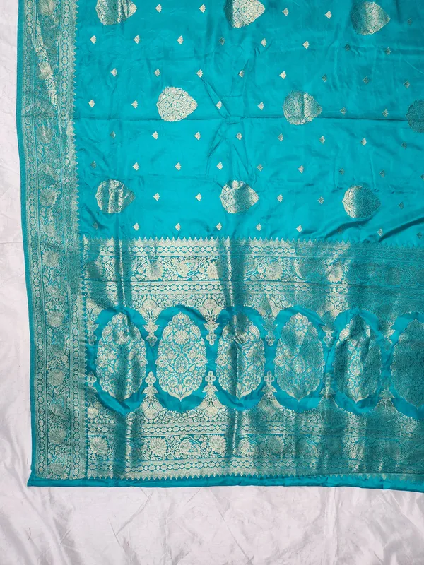 Turquoise_Woven_Traditional_Saree_for_Women