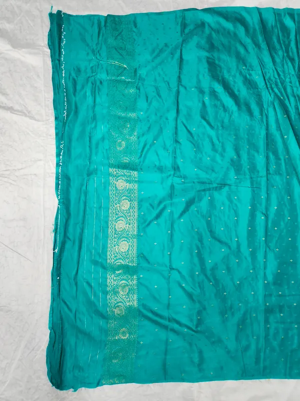 Turquoise_Woven_Saree_For_Women