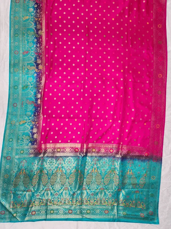 Pink_Woven_Zari_Border_Saree_for_Women