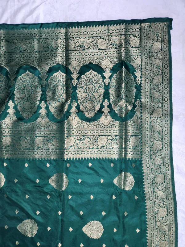 Teal_Silk_Zari_Woven_Saree_For_Women