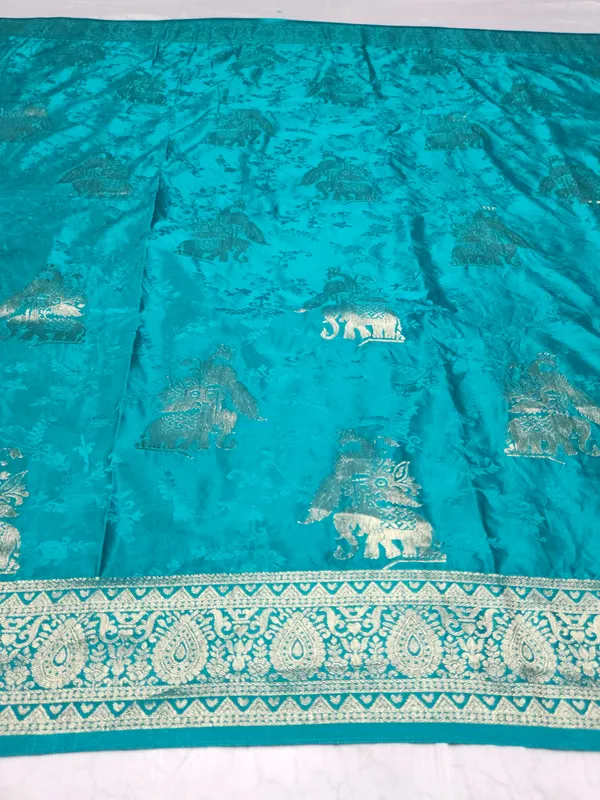 Turquoise_Woven_Traditional_Saree_for_Women