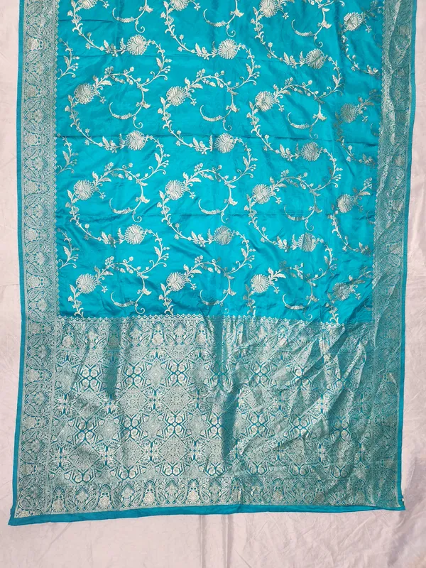 Turquoise_Silk_Banarasi_Saree_for_Women