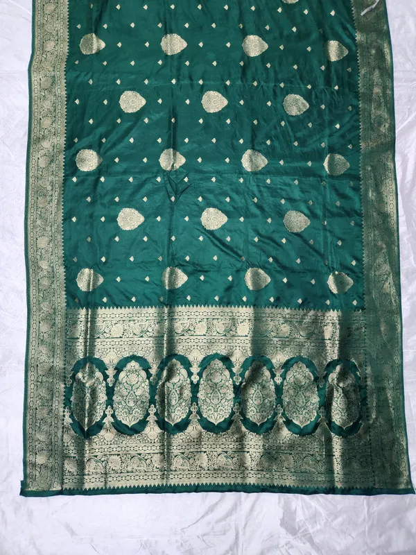 Teal_Silk_Zari_Woven_Saree_For_Women