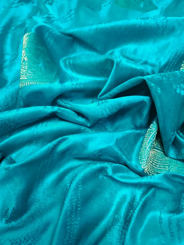 Turquoise_Woven_Traditional_Saree_for_Women