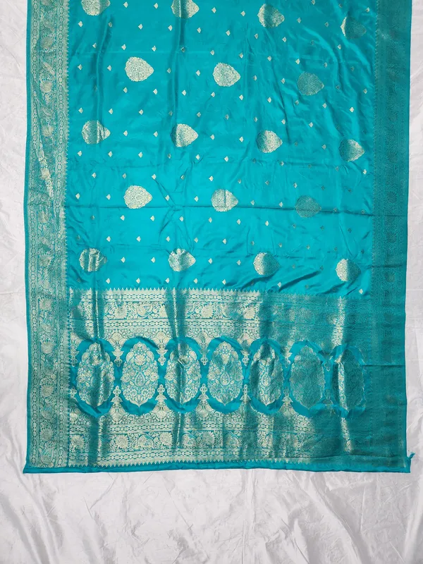 Turquoise_Woven_Traditional_Saree_for_Women