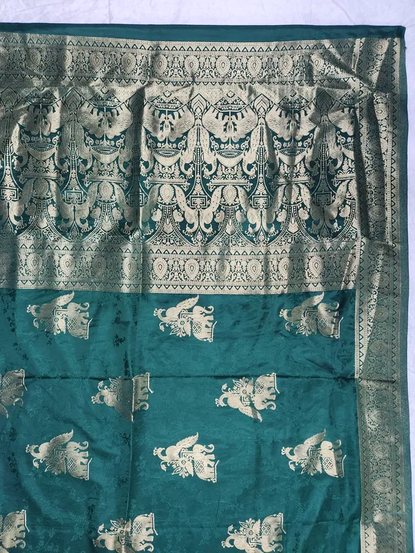 Teal_Silk_Traditional_Saree_for_Women